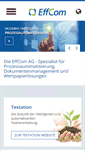 Mobile Screenshot of effcom.de
