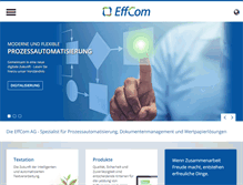 Tablet Screenshot of effcom.de